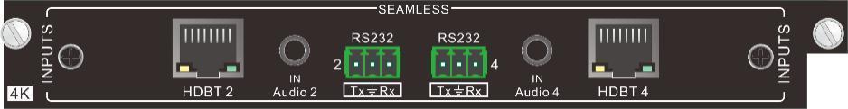 4K HDBT IN 4K HDBT IN