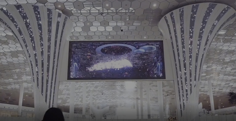 Have you seen several common LED displays in airports?