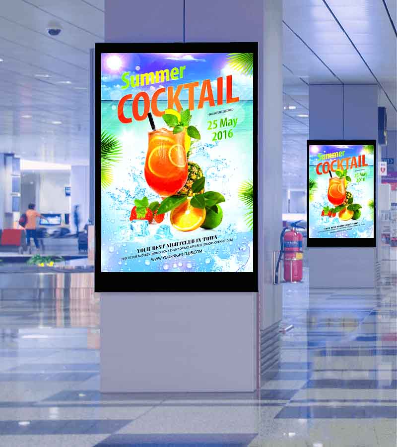 Digital Signage in supermarket