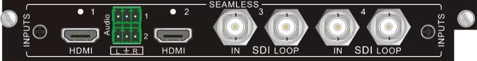 HDMI และ SDI IN